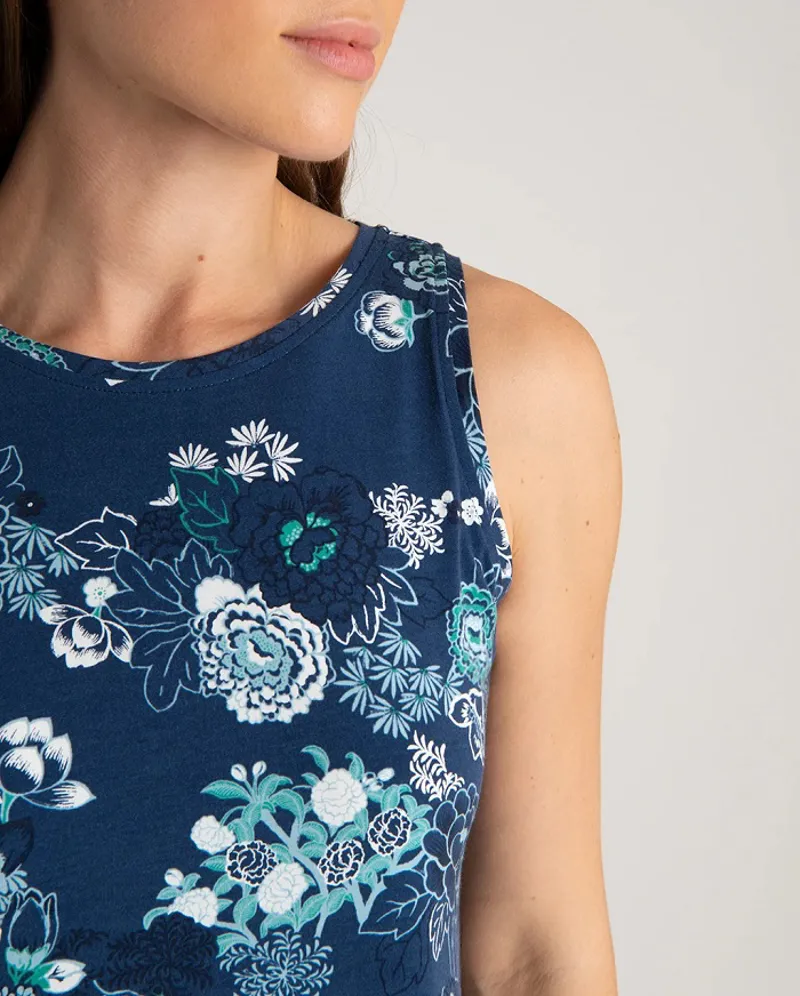 Sherpa Womens Padma Dress Neelo Blue Print-3